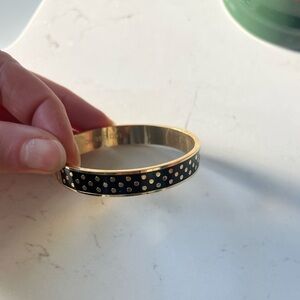 Kate Spade Black and Gold Dot Bracelet